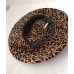 's Velour Faux Fur Cheetah Leopard Print Vintage Hat  eb-21464259